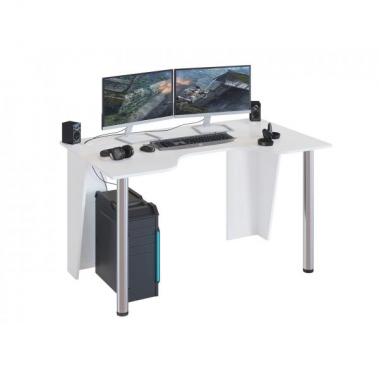 Игровой компьютерный стол КСТ-18 (Белый) 1350x800x750 мм.