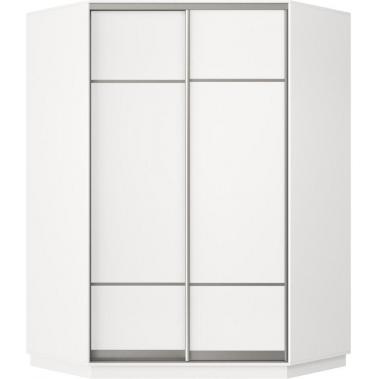 Угловой шкаф-купе Маршал Лайт Белый 1100x450x2200 мм.