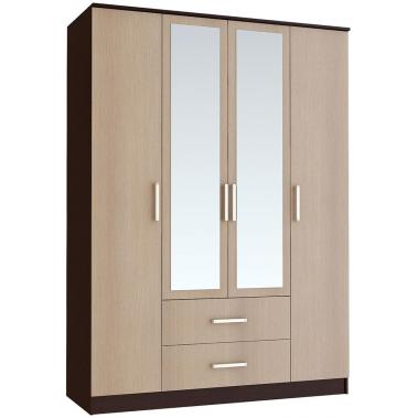 Распашной шкаф Фиеста-Ш4 венге 1600x610x2220 мм.