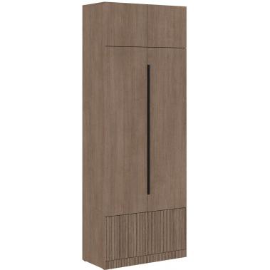 Распашной шкаф Кантри ШК-001 тира / кадена вуд 900x450x2400 мм.