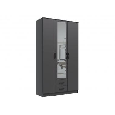 Шкаф Эко Трио 3 дв, графит 1200x487x2200 мм.