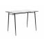 Кухонный стол Саймон / Брик, белый мрамор/черный