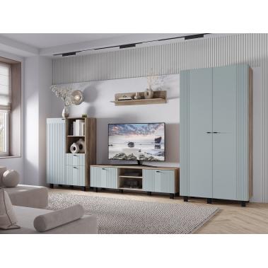 Гостиная Олива 3, дуб каньон/шарли бриз MF11 3506x510x2016 мм.