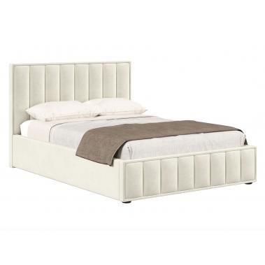 Кровать с подъемным механизмом Шерон 140х200, молочный велюр 1520x2150x1020 мм.