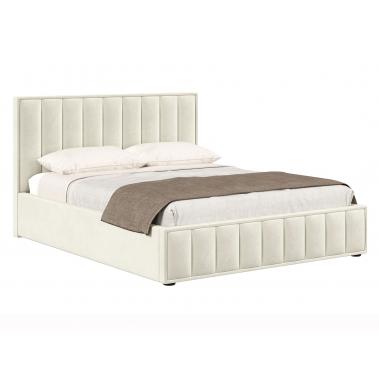Кровать с подъемным механизмом Шерон 160х200, молочный велюр 1720x2150x1020 мм.