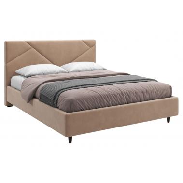Кровать с подъемным механизмом Венди 140х200, бежевый велюр 1520x2140x1090 мм.
