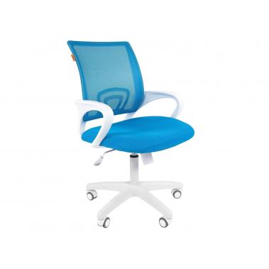 7022785 Офисное кресло Chairman 696 white, голубой