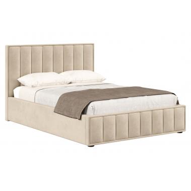 Кровать с подъемным механизмом Шерон 140х200, кремовый велюр 1520x2150x1020 мм.