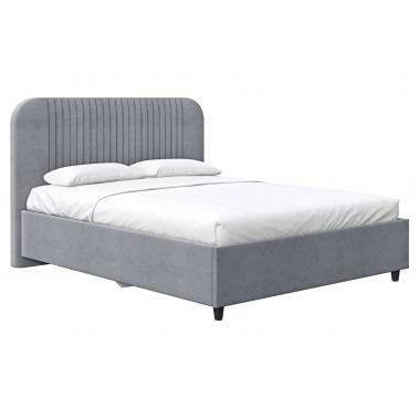 Кровать с подъемным механизмом Эвелина 160х200, серый велюр 1800x2150x1220 мм.