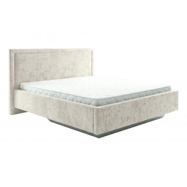 Кровать с подъемным механизмом Мали 140х200, белый микровелюр 1670x2140x1160 мм.