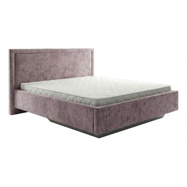 Кровать с подъемным механизмом Мали 180х200, розовый микровелюр 2070x2140x1160 мм.