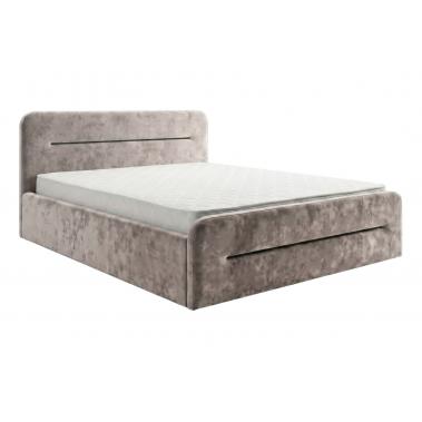Кровать с подъемным механизмом Беки 140х200, какао микровелюр 1530x2120x915 мм.