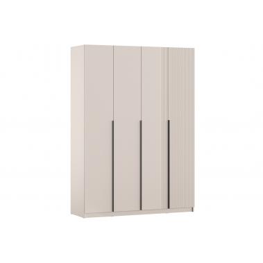 Шкаф 4 дв Ульф с полками и ящиками, меланж 1601x506x2216 мм.