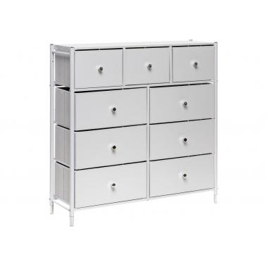 Комод Leset Хайди 9 ящиков, белый
