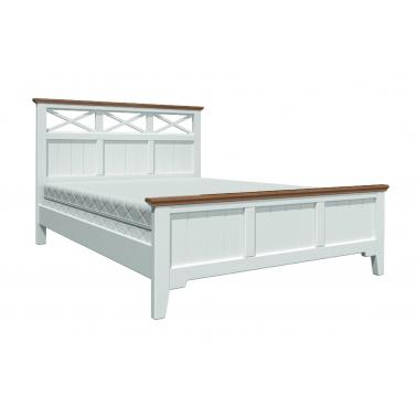 Кровать Леона 140х200, белый античный/дуб коньяк 1520x2110x1200 мм.