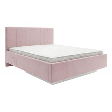Кровать с подъемным механизмом Брандо 160х200, розовый велюр 1730x2145x1120 мм.