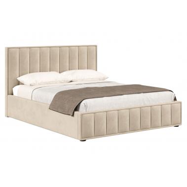 Кровать с подъемным механизмом Шерон 160х200, кремовый велюр 1720x2150x1020 мм.