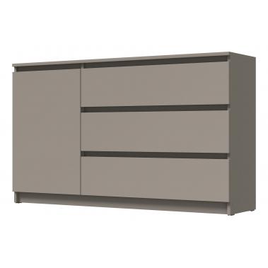Комод Вега 1 дв 3 ящ, мокко 1278x324x755 мм.