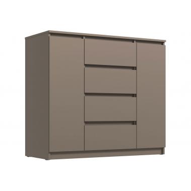 Комод Вега Люкс 2 дв 4 ящ, мокко 1098x466x980 мм.