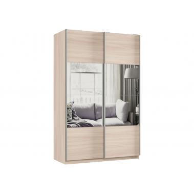 Шкаф-купе Smart 1424 240х140х60, ясень шимо светлый/фасад (дз.дз).01.(01.01).01 1400x600x2400 мм.