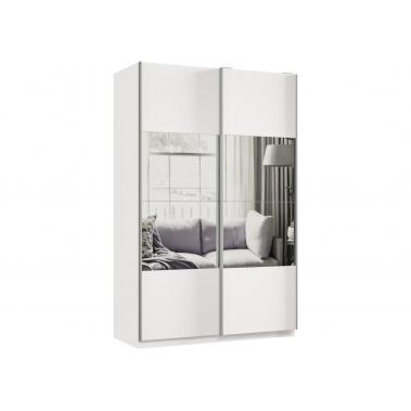 Шкаф-купе Smart 1424 240х140х60, белый/фасад (дз.дз).01.(01.01).01 1400x600x2400 мм.
