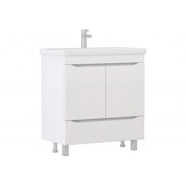 Тумба с раковиной Грани 800-2-1 (Комо), белый 