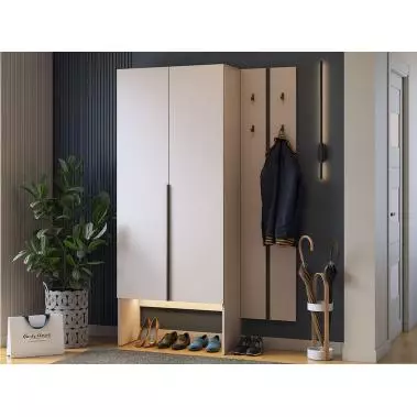 Прихожая Мерси-4 кашемир 1200x340x1950 мм.